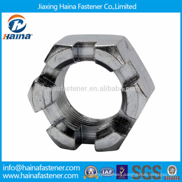 GB6178 stainless steel ss304 slotted hex nut